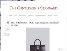 Tablet Screenshot of gentlemenstandard.com